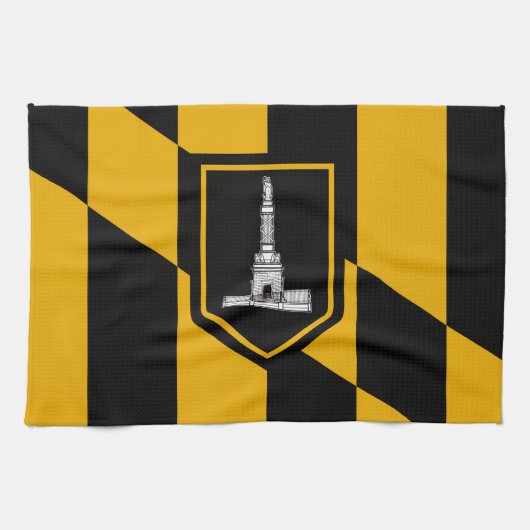 Vlag van Baltimore, Maryland Towel Theedoek (Horizontaal)