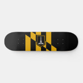 Vlag van Baltimore (Maryland, VS) Skateboard (Horizontaal)