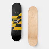 Vlag van Baltimore (Maryland, VS) Skateboard (Voorkant)