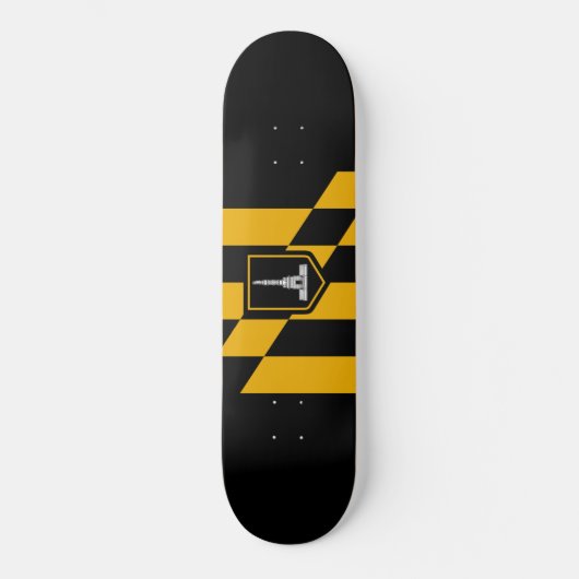 Vlag van Baltimore (Maryland, VS) Skateboard (Voorkant)