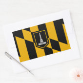 Vlag van Baltimore Rechthoekige Sticker (Envelop)