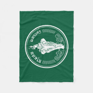 Vlag van Bangkok, Thailand Fleece Blanket