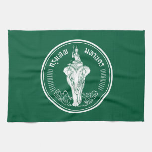 Vlag van Bangkok, Thailand Kitchen Towel Theedoek