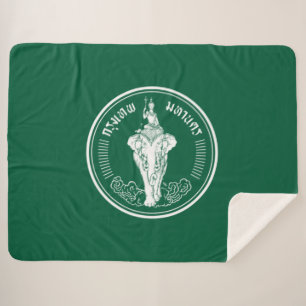 Vlag van Bangkok (Thaise hoofdstad) Sherpa Deken
