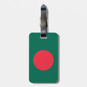 Vlag van Bangladesh Bagagelabel (Achterkant verticaal)
