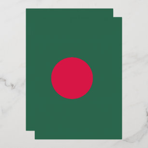 vlag van Bangladesh Folie Uitnodiging