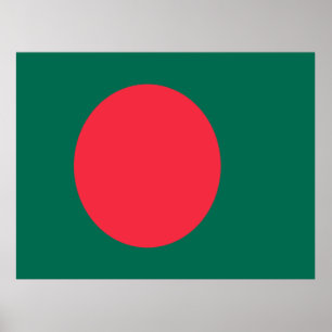 Vlag van Bangladesh Poster