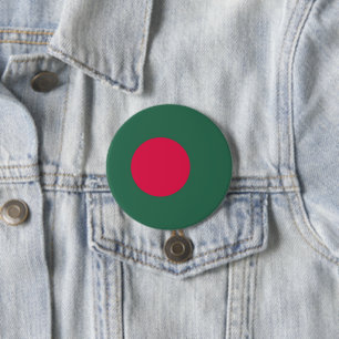 vlag van Bangladesh Ronde Button 7,6 Cm