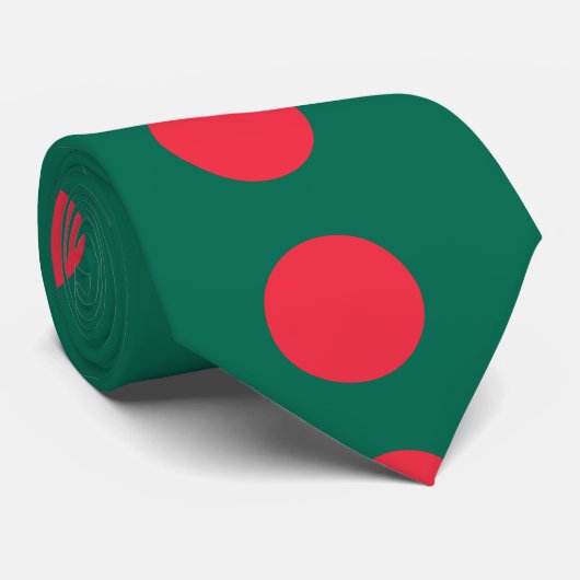 vlag van Bangladesh Stropdas (Opgerold)