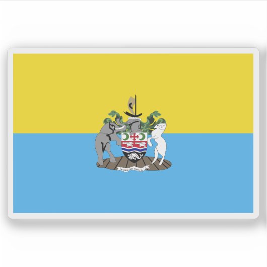 Vlag van Banjul, Republiek Gambia Sticker (Voorkant)