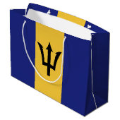 Vlag van Barbados Groot Cadeauzakje (Achterkant Gekanteld)