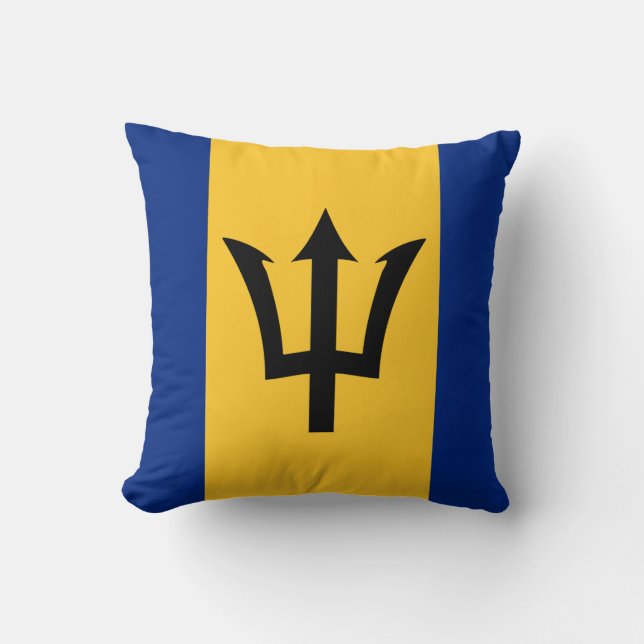 Vlag van Barbados Kussen (Voorkant)