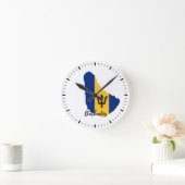 vlag van Barbados Ronde Klok (Huis)