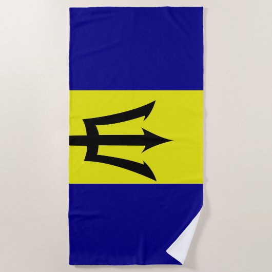 Vlag van Barbados Strandlaken (Voorkant)