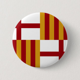 Vlag van Barcelona (Spanje) Ronde Button 5,7 Cm