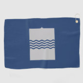 Vlag van Basilicata (Italië) Golfhanddoek (Horizontaal)