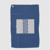 Vlag van Basilicata (Italië) Golfhanddoek (Voorkant)