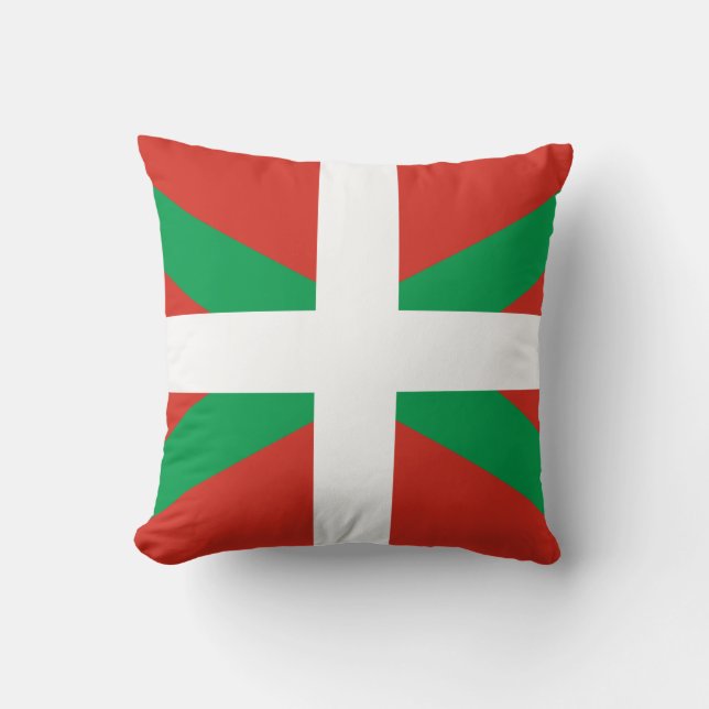 Vlag van Baskenland Kussen (Voorkant)