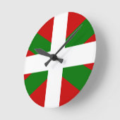 Vlag van Baskenland Ronde Klok (Hoek)