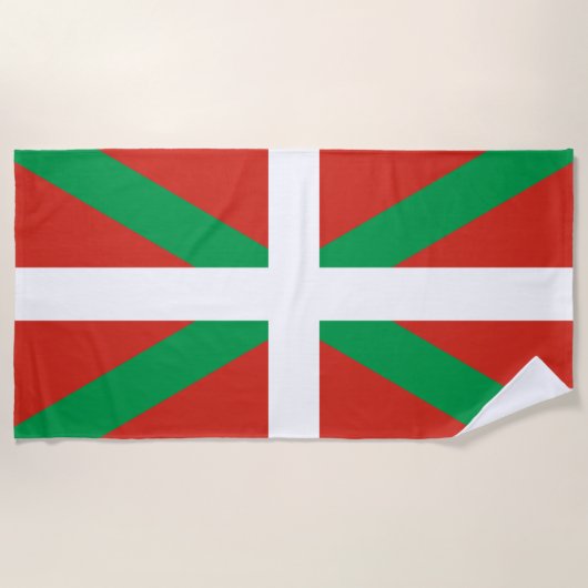 Vlag van Baskenland Strandlaken (Voorkant)