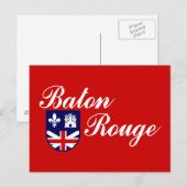 Vlag van Baton Rouge, Briefkaart Louisiana (Voorkant / Achterkant)