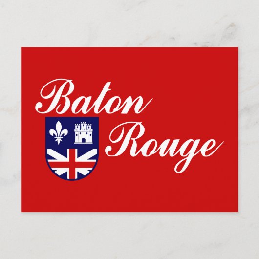 Vlag van Baton Rouge, Briefkaart Louisiana (Voorkant)