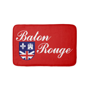 Vlag van Baton Rouge, Louisiana Bathroom Mat