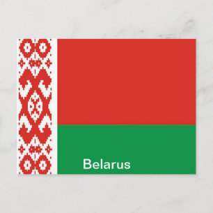 Vlag van Belarus Briefkaart