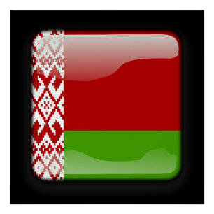 Vlag van Belarus Perfect Poster