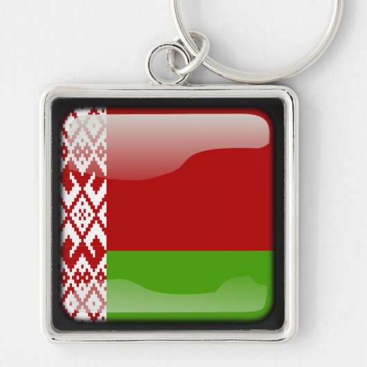 Vlag van Belarus Sleutelhanger (Voorkant)