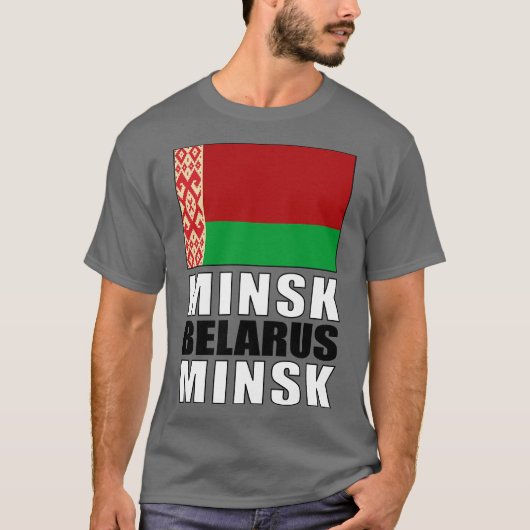 Vlag van Belarus T-shirt (Voorkant)