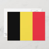 Vlag van België Briefkaart (Voorkant / Achterkant)