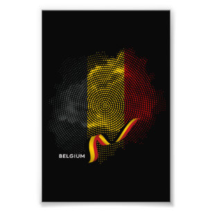 Vlag van België Foto Afdruk