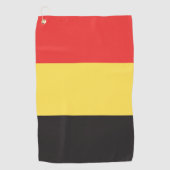 Vlag van België Golfhanddoek (Voorkant)