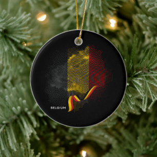 Vlag van België Keramisch Ornament
