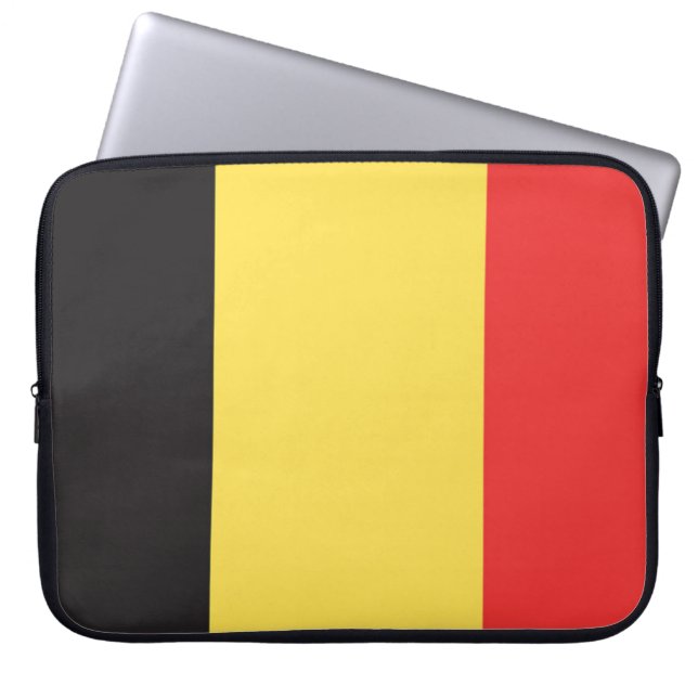 Vlag van België Laptop Sleeve (Voorkant)