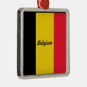 Vlag van België Metalen Ornament (Rechts)