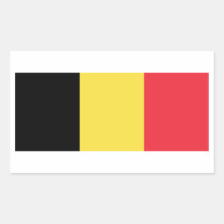 Vlag van België Rechthoekige Sticker