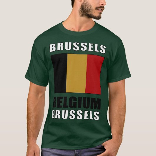 Vlag van België T-shirt (Voorkant)