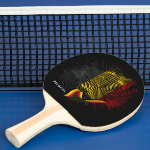Vlag van België Tafeltennisbatje