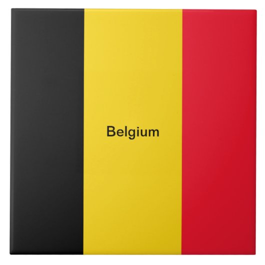 Vlag van België Tegeltje (Voorkant)