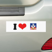 Vlag van Belgrado Bumpersticker (Op auto)