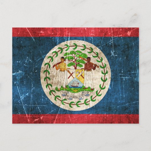 vlag van Belize Briefkaart (Voorkant)