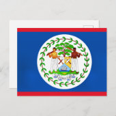 Vlag van Belize Briefkaart (Voorkant / Achterkant)