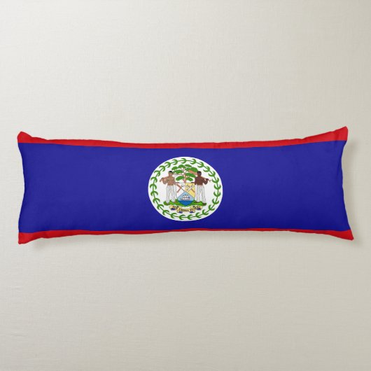 Vlag van Belize Lichaamskussen (Achterkant)