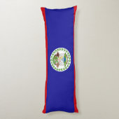 Vlag van Belize Lichaamskussen (Achterkant (Verticaal))