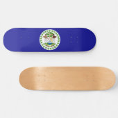 Vlag van Belize Skateboard (Horizontaal)