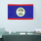 Vlag van Belize Spandoek (Beurs)