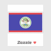 Vlag van Belize Sticker (Vel)