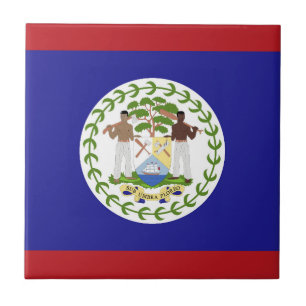 Vlag van Belize Tegeltje